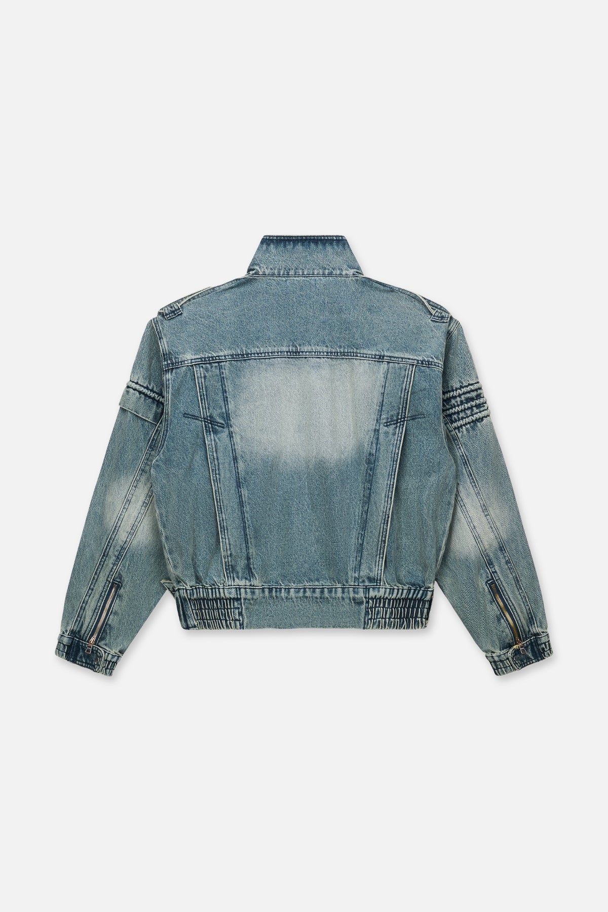 RUI CROPPED DENIM JACKET | DAWN WAVE