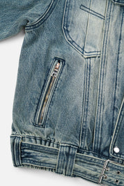 RUI CROPPED DENIM JACKET | DAWN WAVE