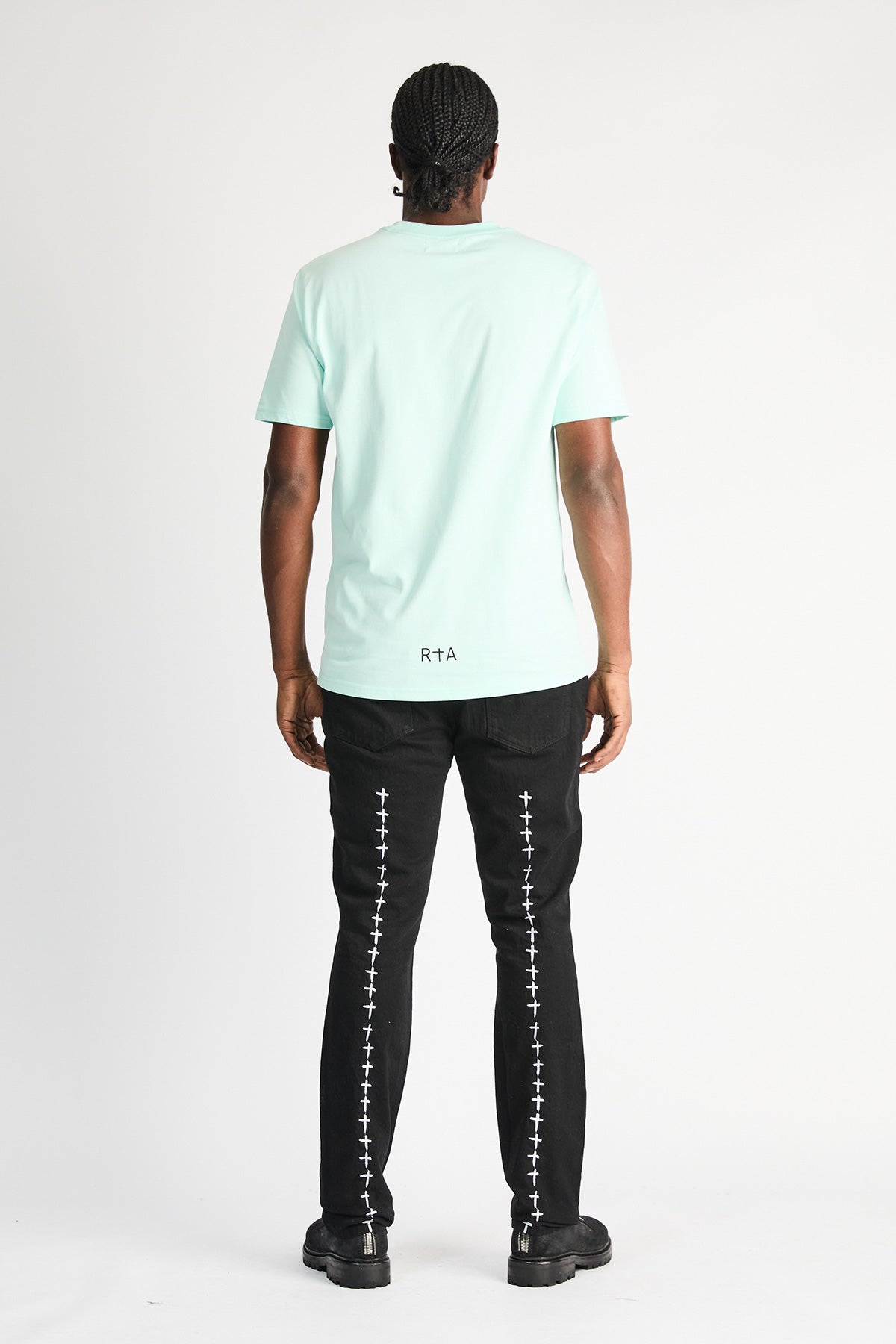 BRYANT SKINNY JEAN | BLACK WHITE CROSS