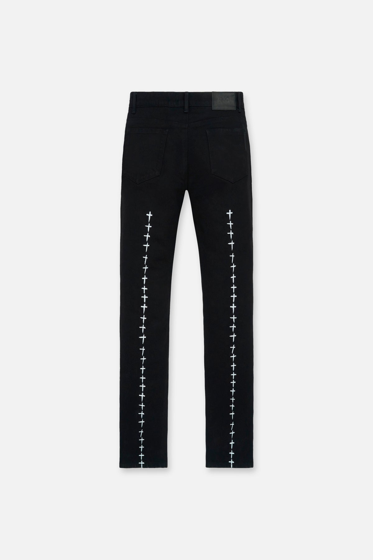 Men's Black Skinny Jeans Cross | RTA