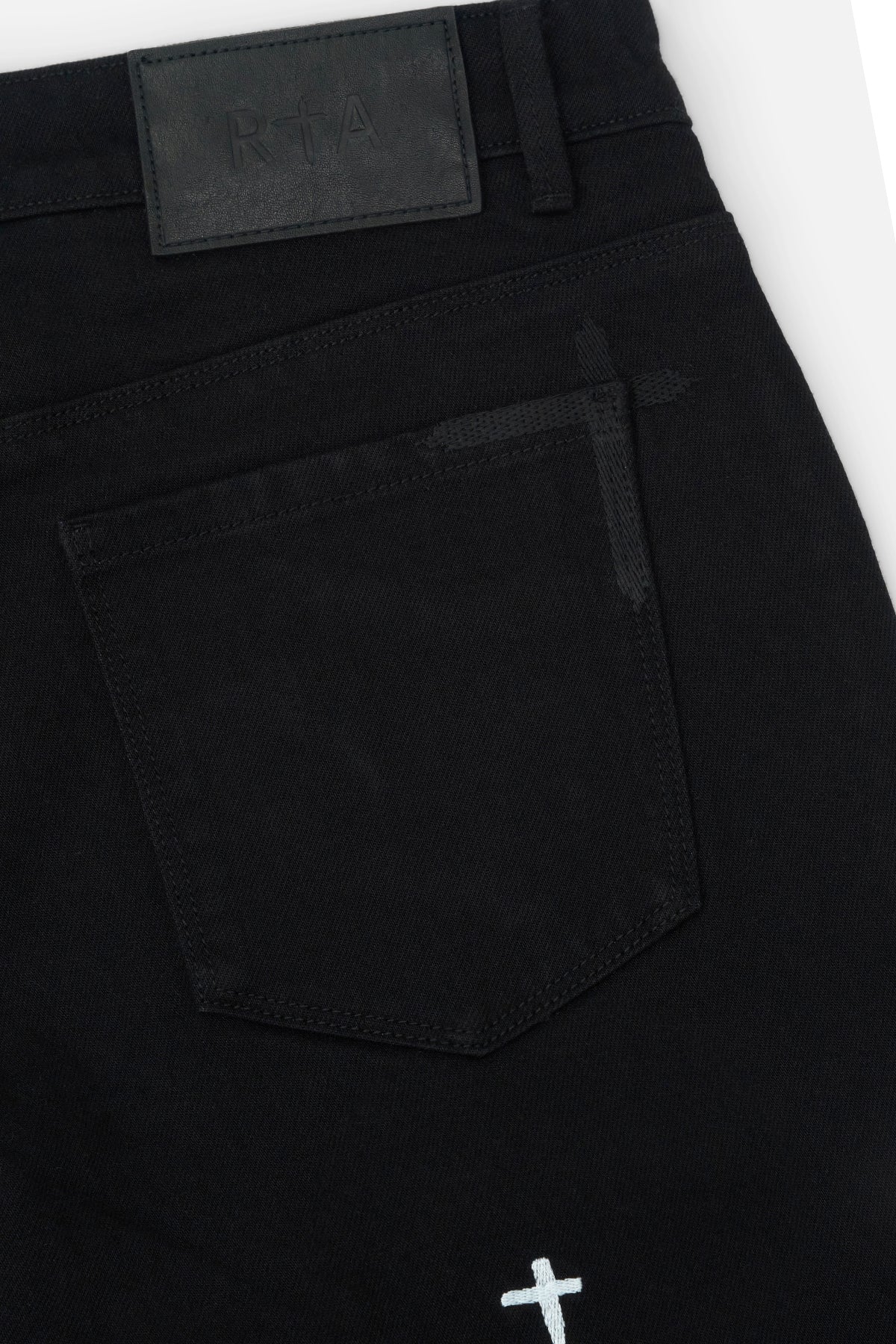 BRYANT SKINNY JEAN | BLACK WHITE CROSS