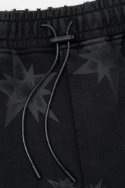 Black Streetwear Shorts - Drawstring and Waistband Detail | RTA