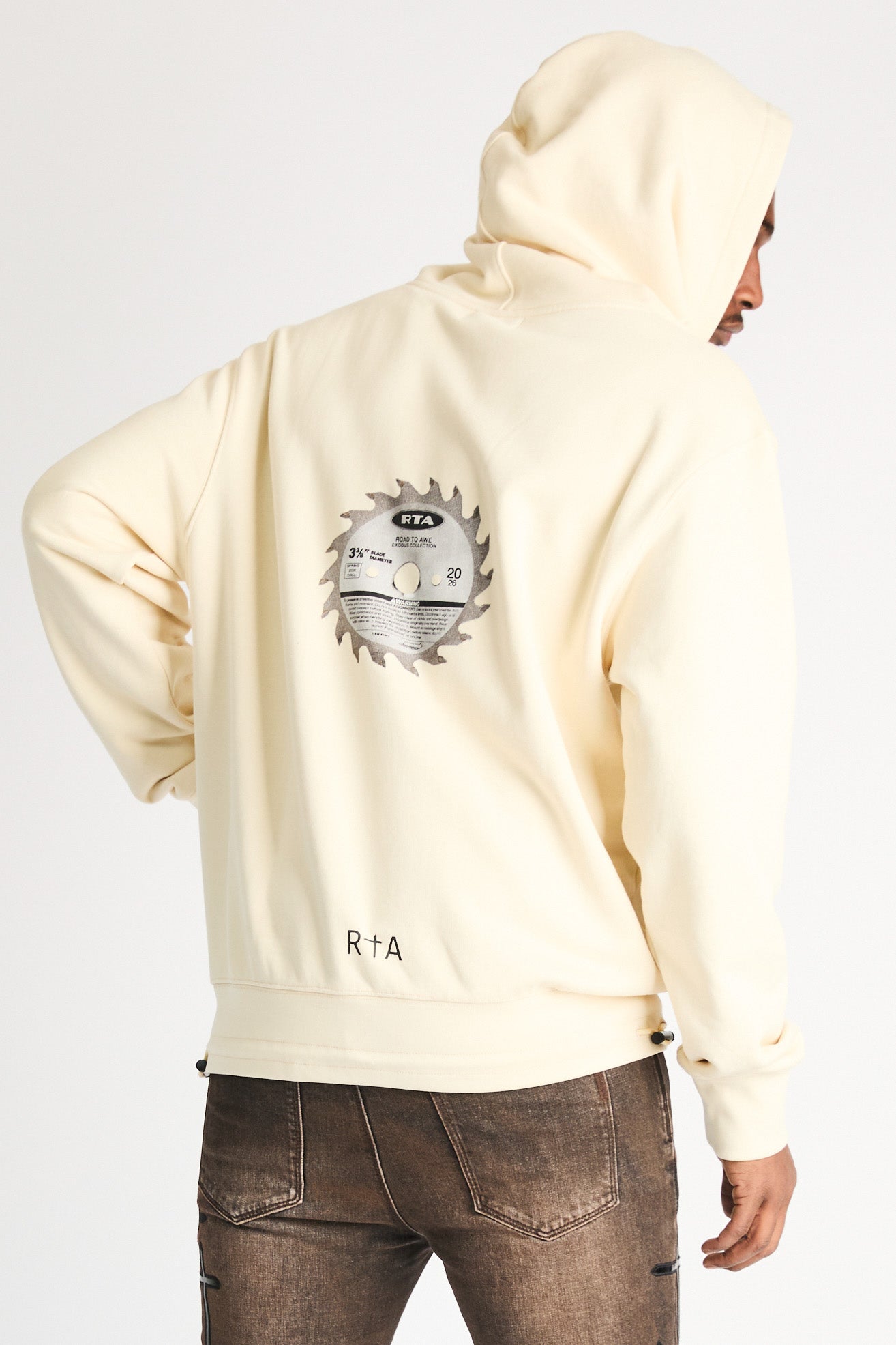 Men's Raw Sand Oversized Hoodie | RTA