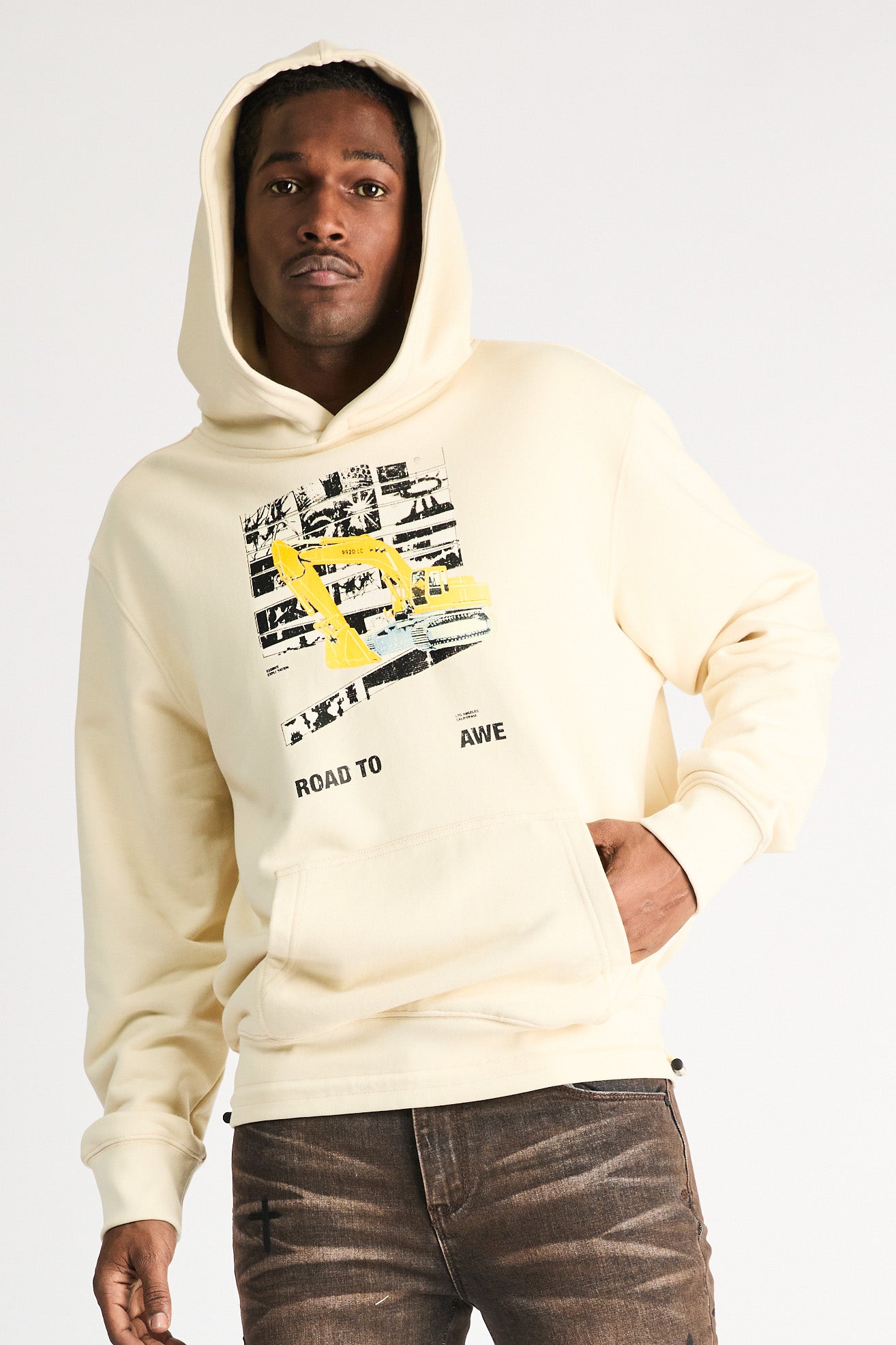 Men's Raw Sand Oversized Hoodie | RTA
