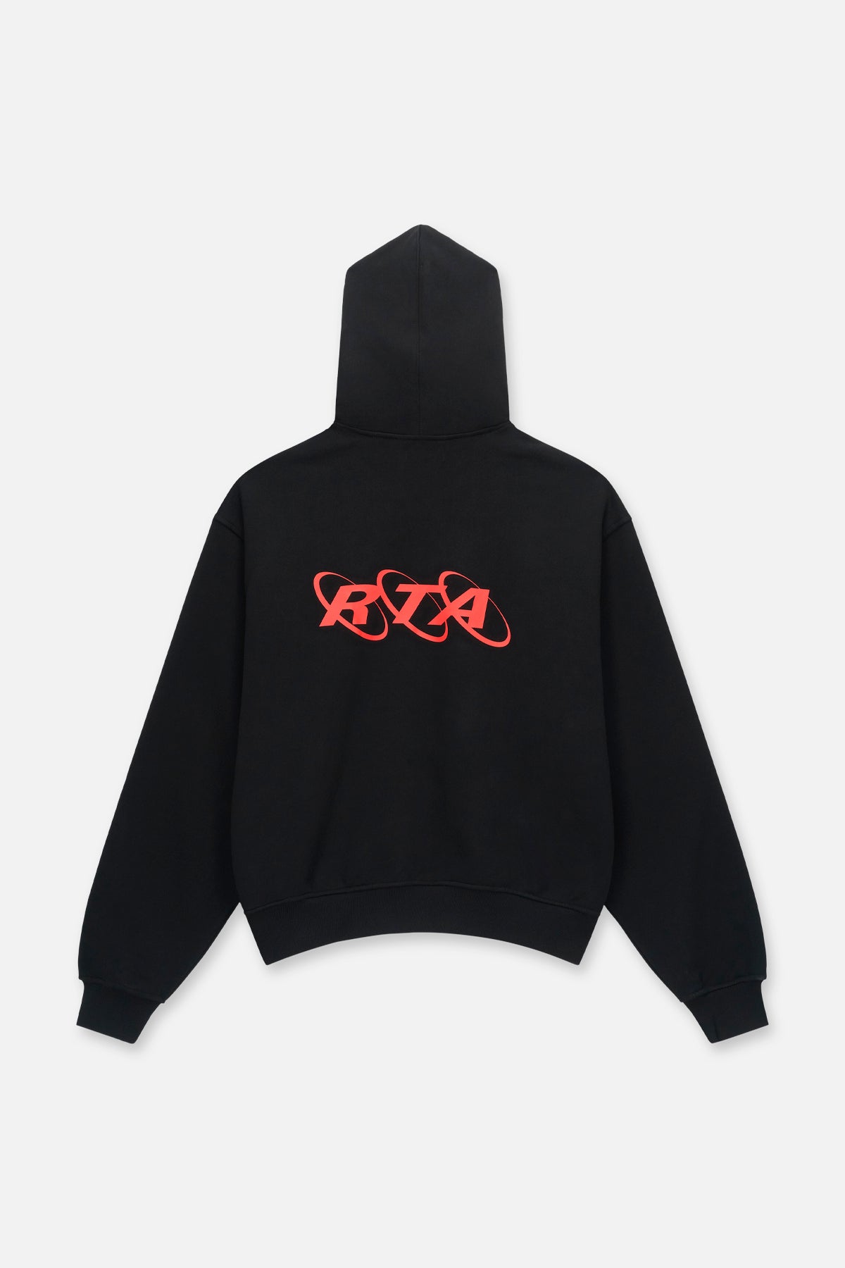 Men's Black Layered Zip Up Hoodie | RTA