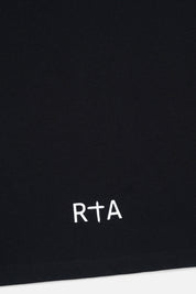 Black Cotton Spike Logo Tee - Lower Back RTA Logo | RTA