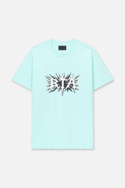 Turquoise Cotton Liam Spike Logo Tee - Front View | RTA
