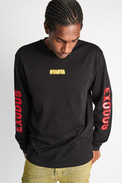 LAWRENCE LONG SLEEVE TEE | BLACK EXODUS