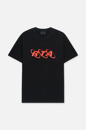 COLIN OVERSIZED SHORT SLEEVE TEE | BLACK PLANETARY RTA