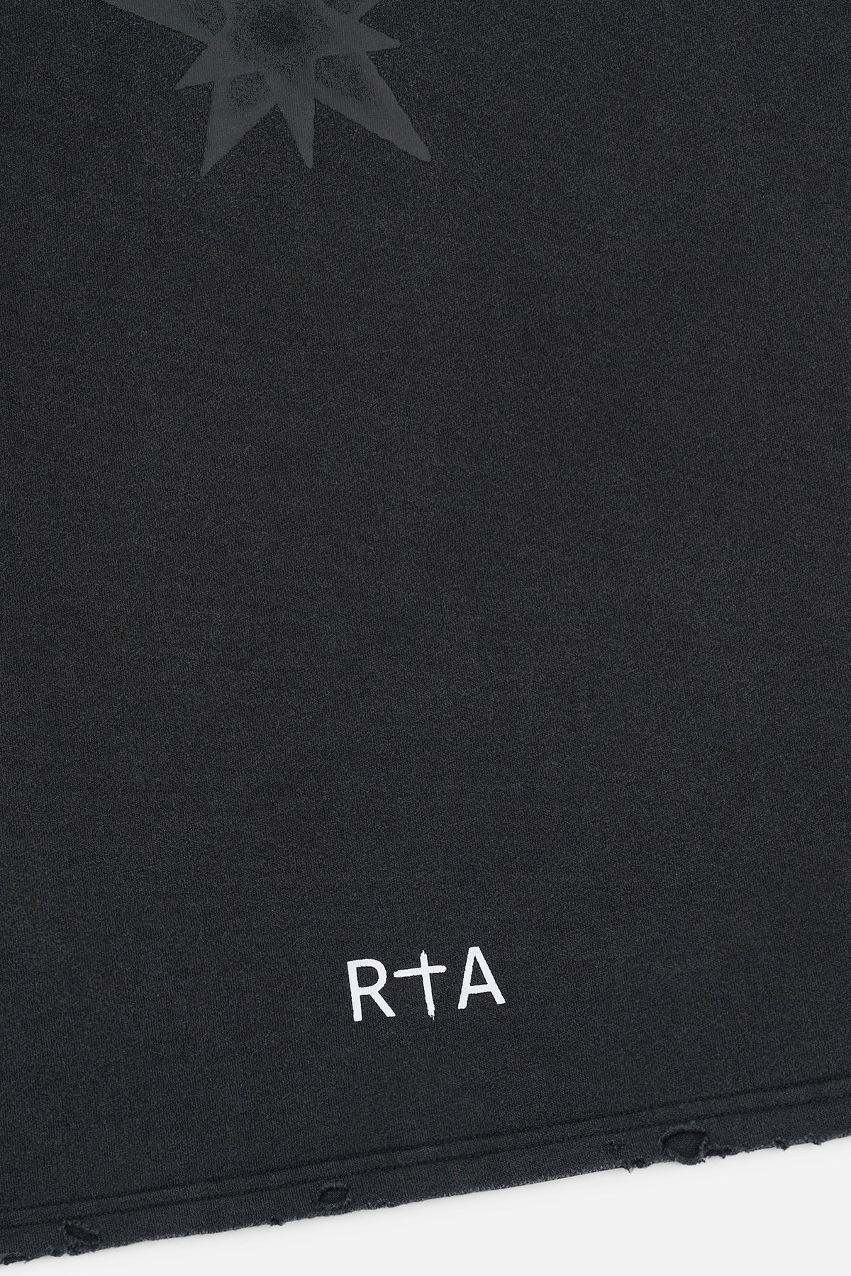 TEE直筆サイン Men's Black Oversized Graphic Tee | RTA