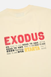 ELIAN DOUBLE LAYERED SHORT SLEEVE TEE | RAW SAND RTA