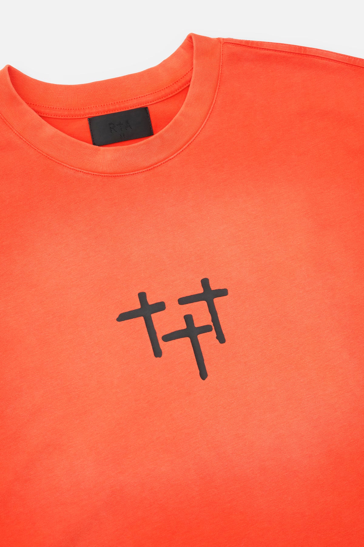 Men's Orange Double Layered Long Sleeve Tee | RTA