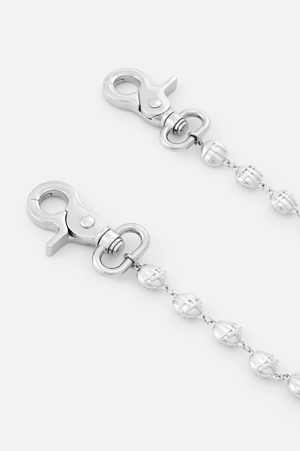 IVOR WALLET CHAIN | SILVER TRIPLE CROSS