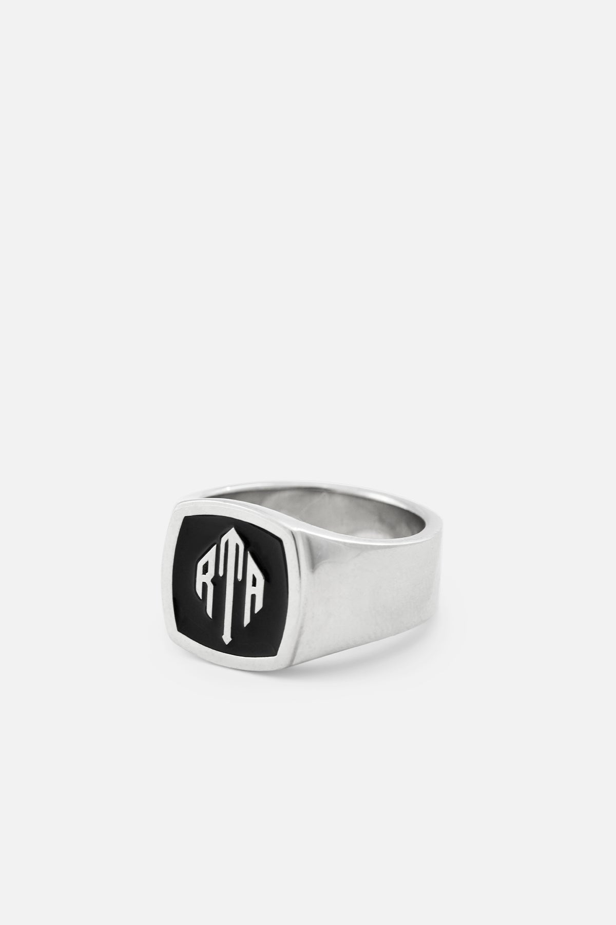 Men's Silver Monogram Ring | RTA