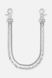 EREN DOUBLE WALLET CHAIN | SILVER RTA