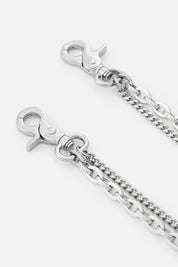 EREN DOUBLE WALLET CHAIN | SILVER RTA