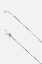 RION CHARM TAG NECKLACE | SILVER MULTI CHARM