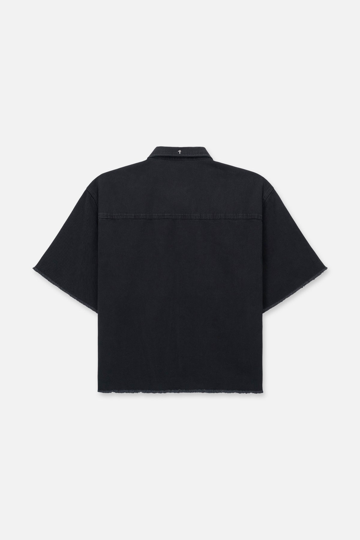 Washed Black Denim Shirt - Back View | RtA