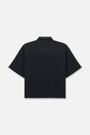 Washed Black Denim Shirt - Back View | RtA