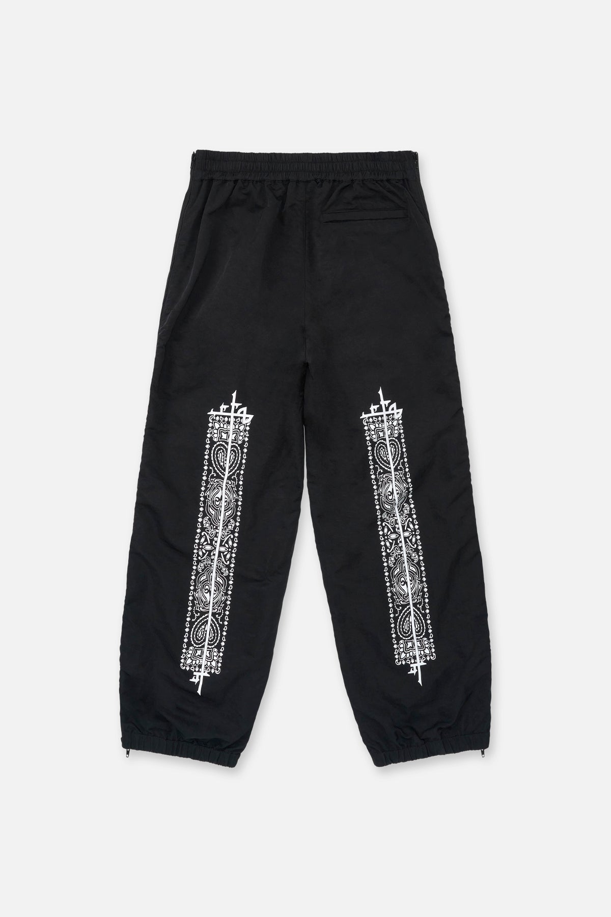 Men's Black Paisley Track Pant | RTA