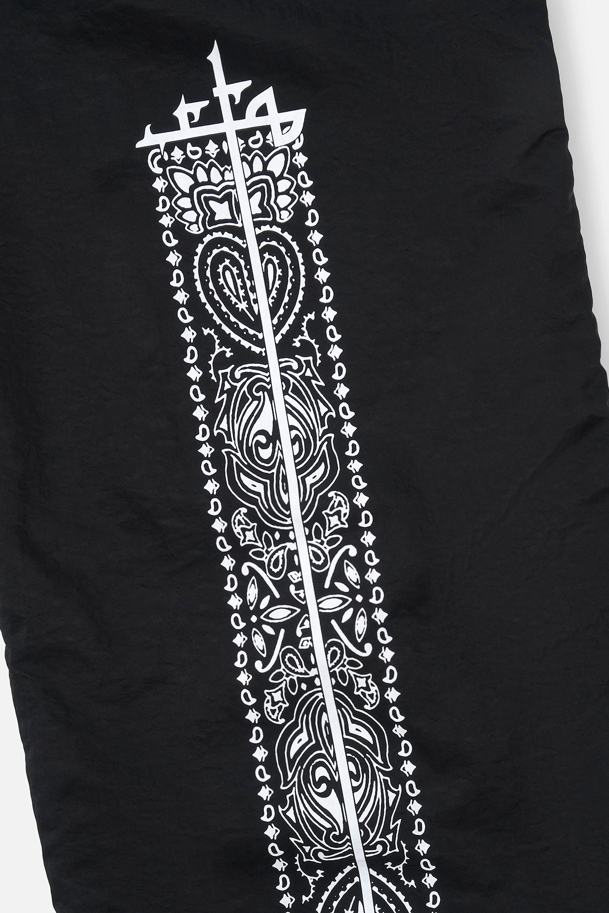 Men's Black Paisley Track Pant | RTA