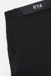 Black Track Pants with RtA Logo Waistband - Detail View | RtA