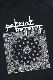 Black Paisley Windbreaker - Back Bandana Graphic Detail | RtA