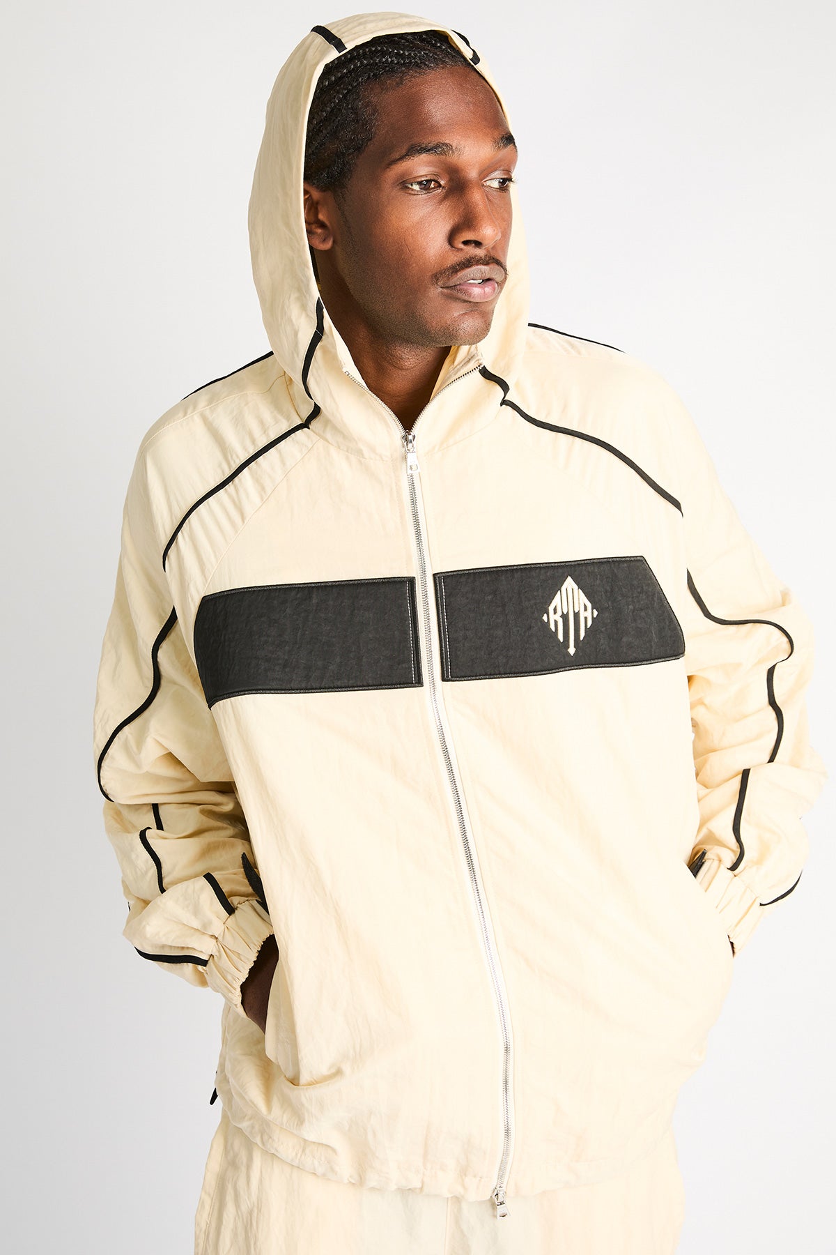 Men's Raw Sand Zayden Windbreaker Jacket | RTA