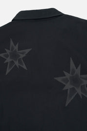 Black Erik Shirt Star Print Graphics - Back Detail Close-up | RTA