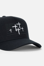 GIDEON TRUCKER HAT | BLACK RTA FLAG