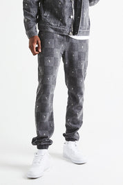 OWEN SWEATPANT | GREY CROSS CHECKER