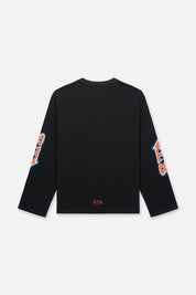 MARCEAU OVERSIZED LS TEE | BLACK HEAT MAP BLACK HEAT MAP / L