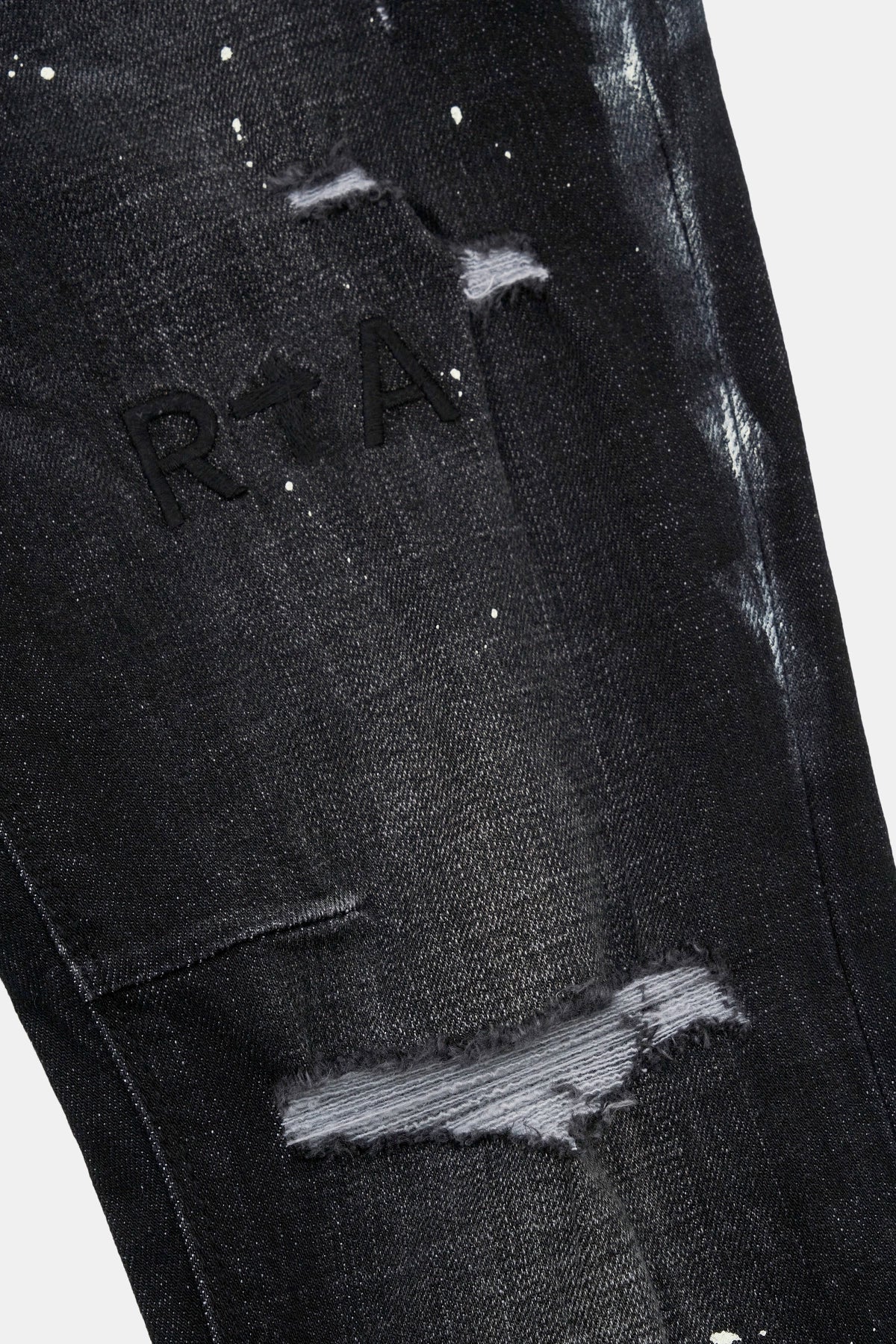 CLAYTON SKINNY JEAN | DISTRESSED CHARCOAL PAINT