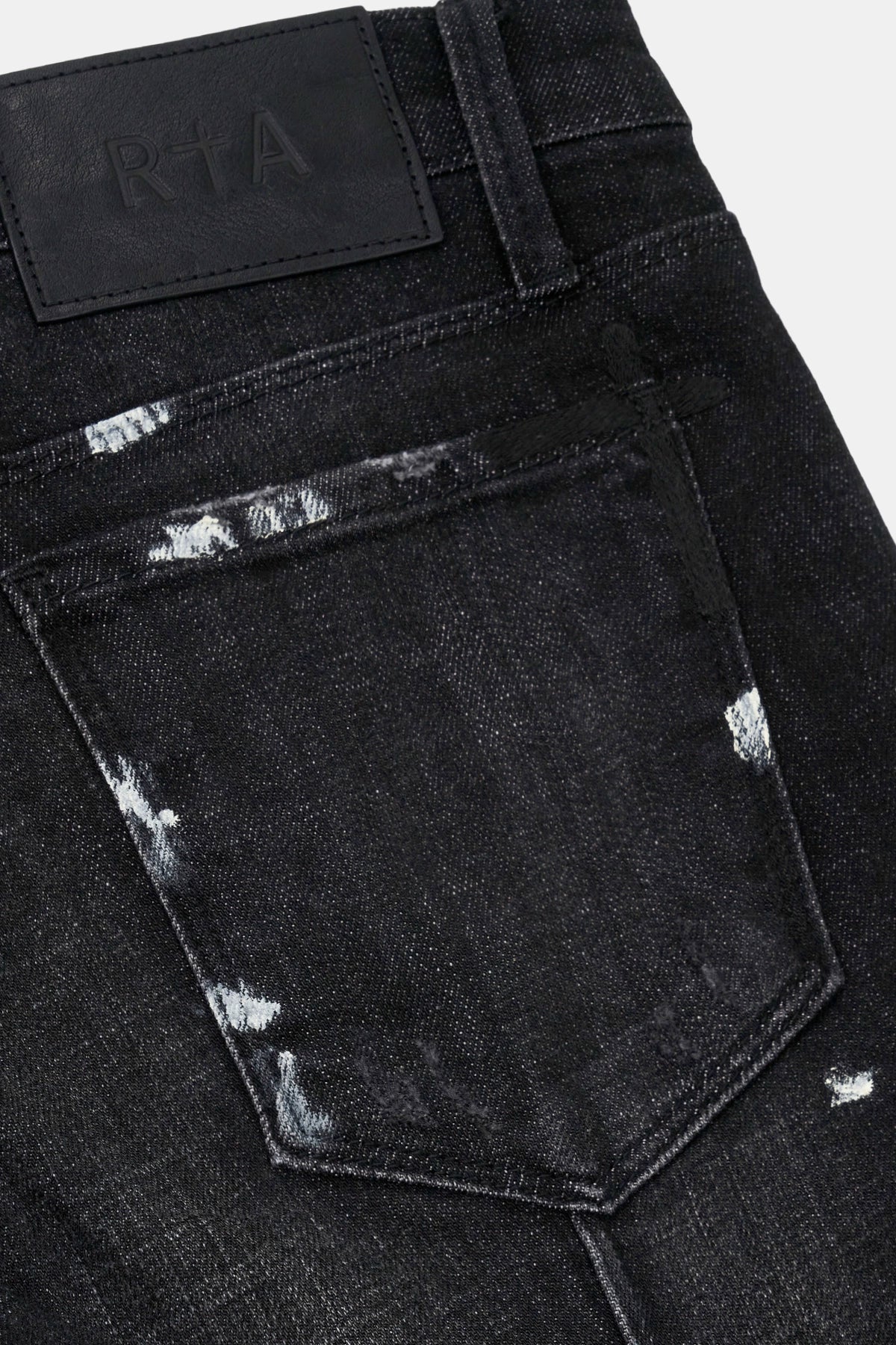 CLAYTON SKINNY JEAN | DISTRESSED CHARCOAL PAINT