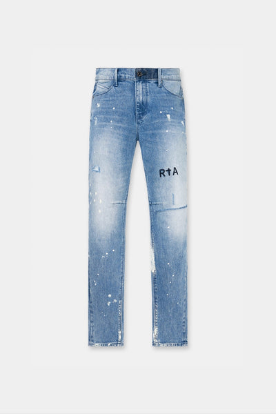 CLAYTON SKINNY JEAN | DISTRESSED WHITE PAINT SPLATTER