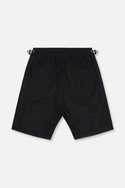MESH SHORT | BLACK UPSIDE DOWN LOGO