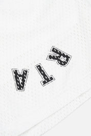 MESH SHORT | WHITE UPSIDE DOWN LOGO