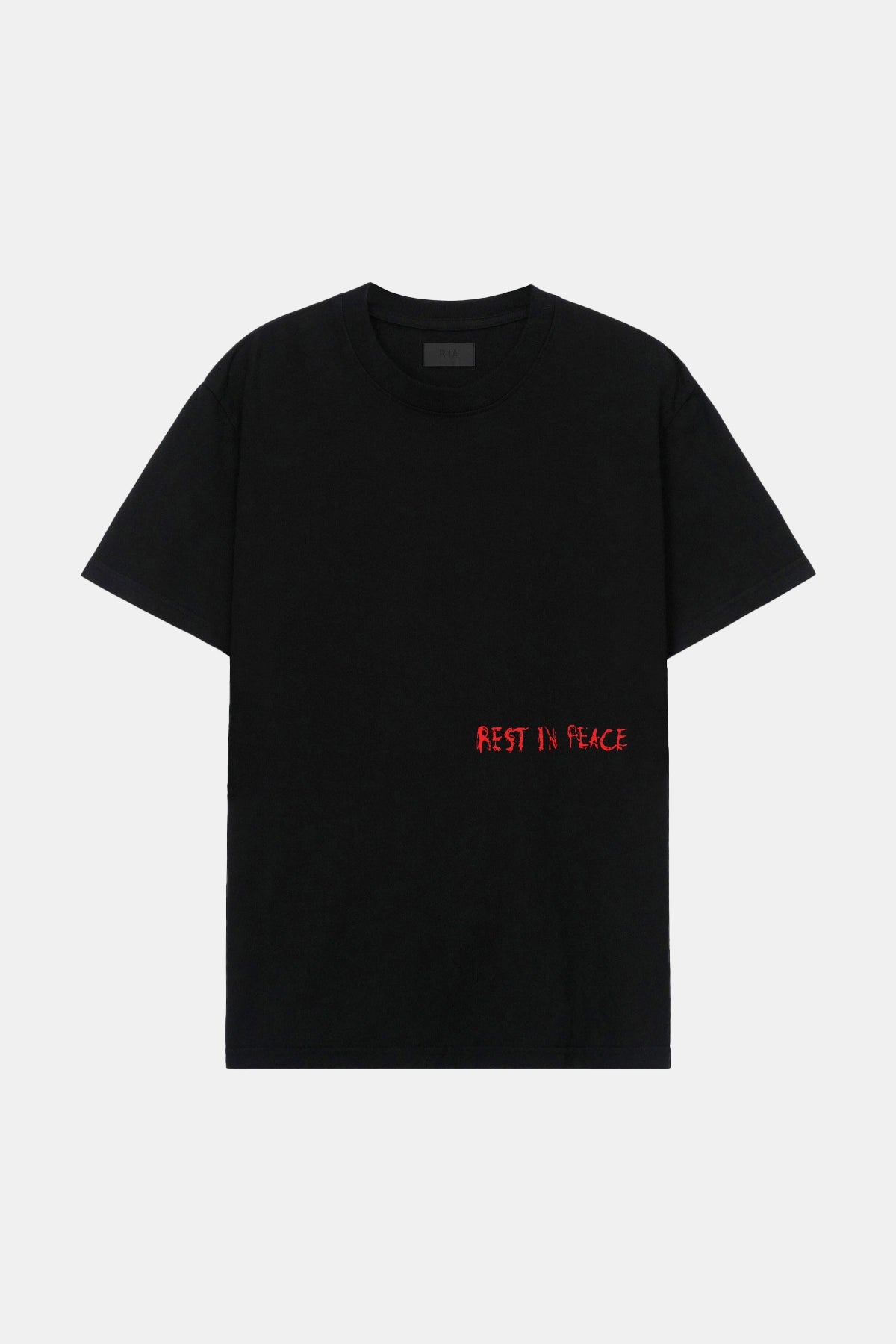 Men's Black Red RIP Cross Cotton T-Shirt | RTA Men's Black Red RIP Cross Cotton T-Shirt | RTA