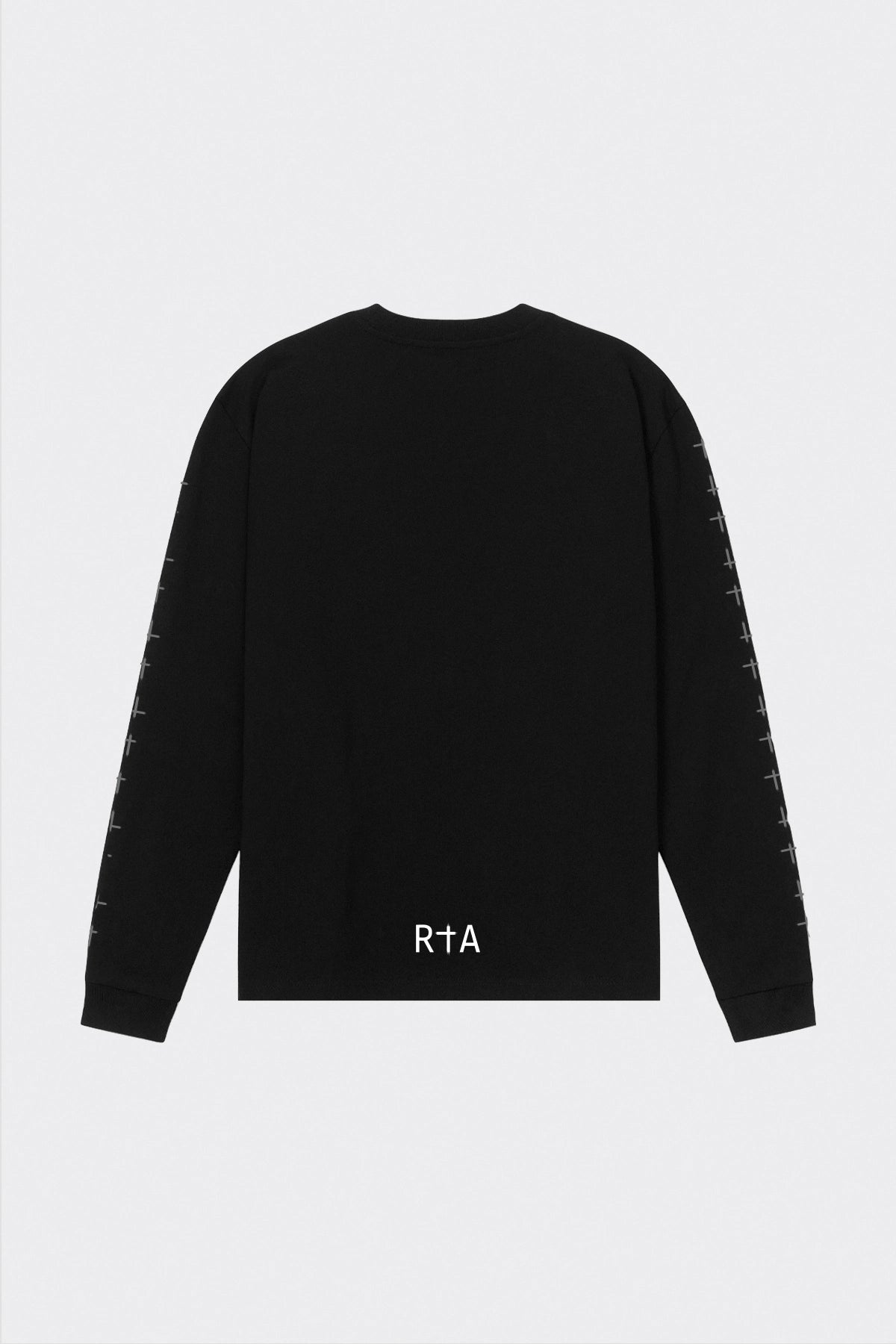 Men's Black Long Sleeve Cross Tee | RTA Men's Black Long Sleeve Cross Tee | RTA