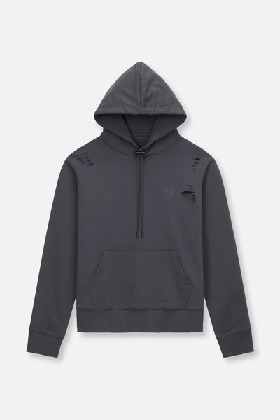 DELTA DECK LOGO HOODIE STRIPE GREY☆（Men 