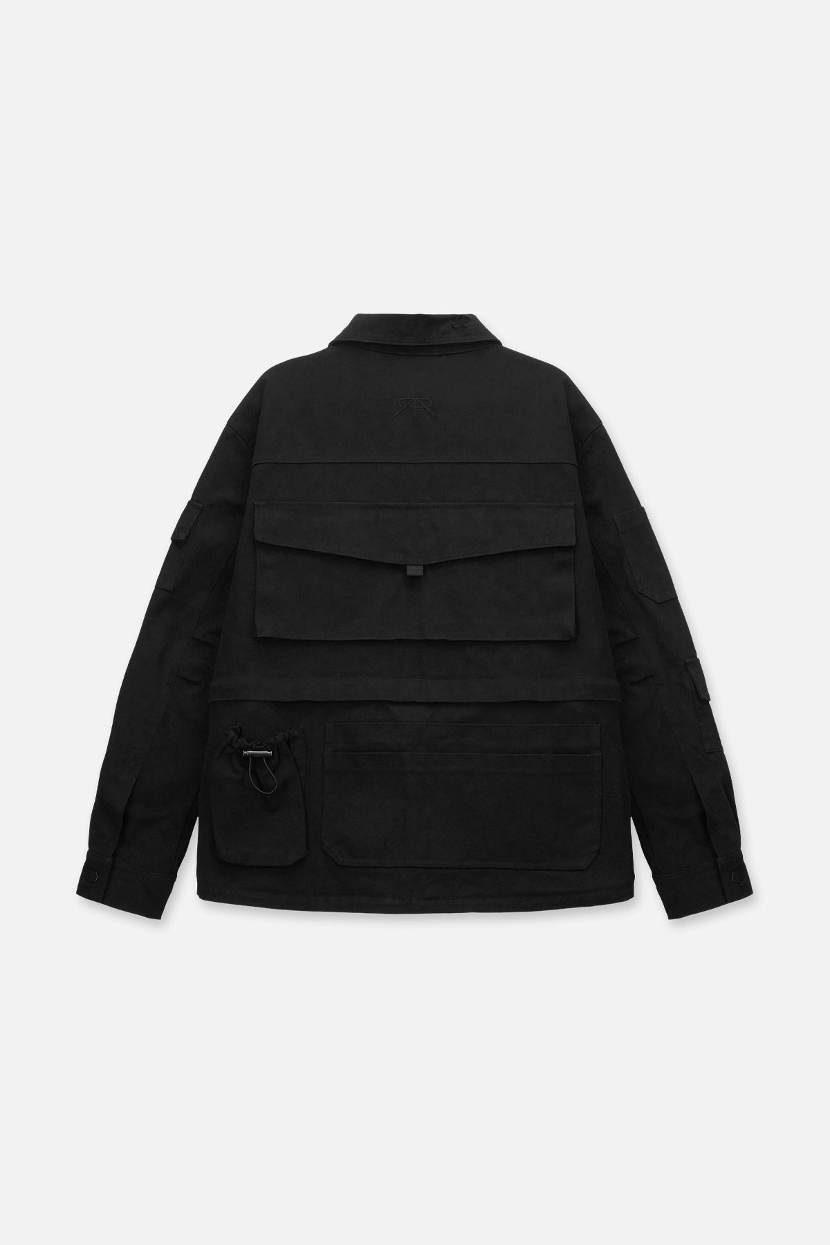 MULTI POCKET JACKET | BLACK DESTROYED