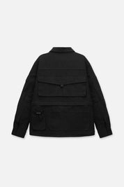 MULTI POCKET JACKET | BLACK DESTROYED
