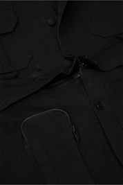 MULTI POCKET JACKET | BLACK DESTROYED