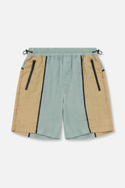 TRACK SHORT | SAGE TAN COMBO