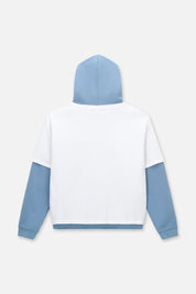 ORIEN LAYERED HOODIE | DUSTLIGHT BLUE