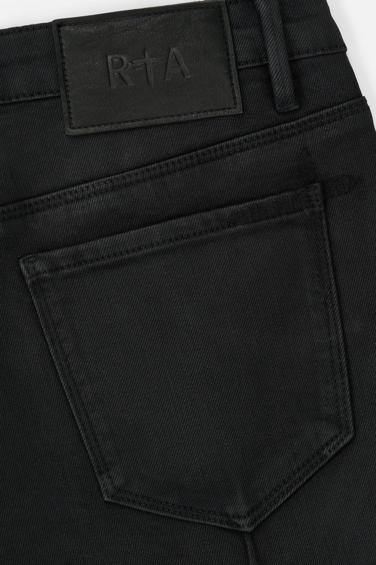 Men's Black Waxed Clayton Skinny Jeans | RTA