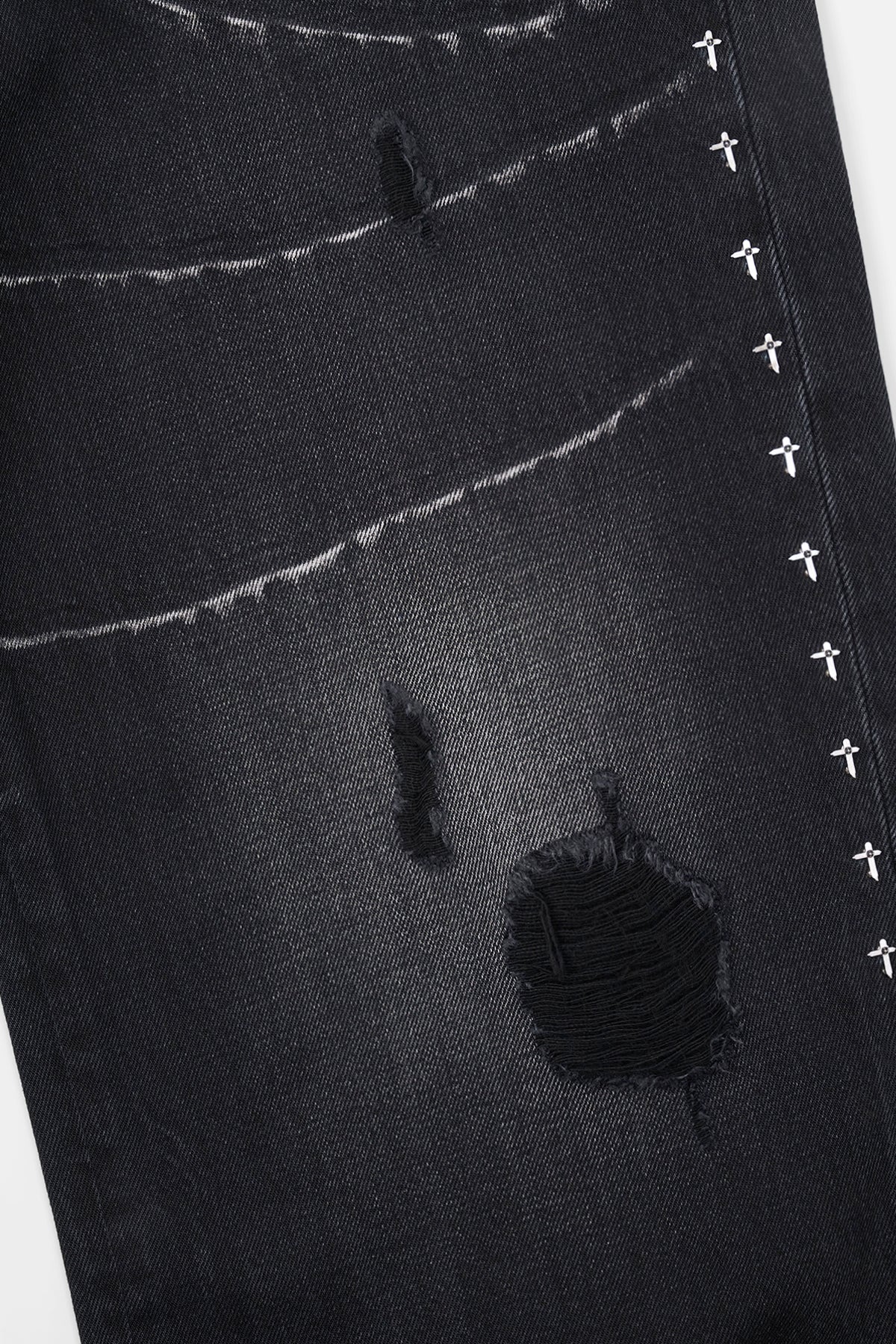 FRANCO WIDE LEG JEAN | SMOKESTACK SIDE CROSS