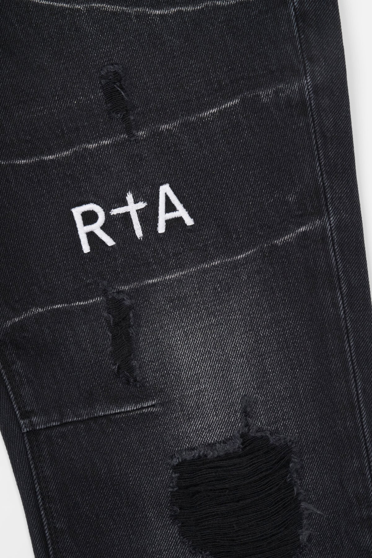 Men's Black Flare Jeans Triple Cross | RTA