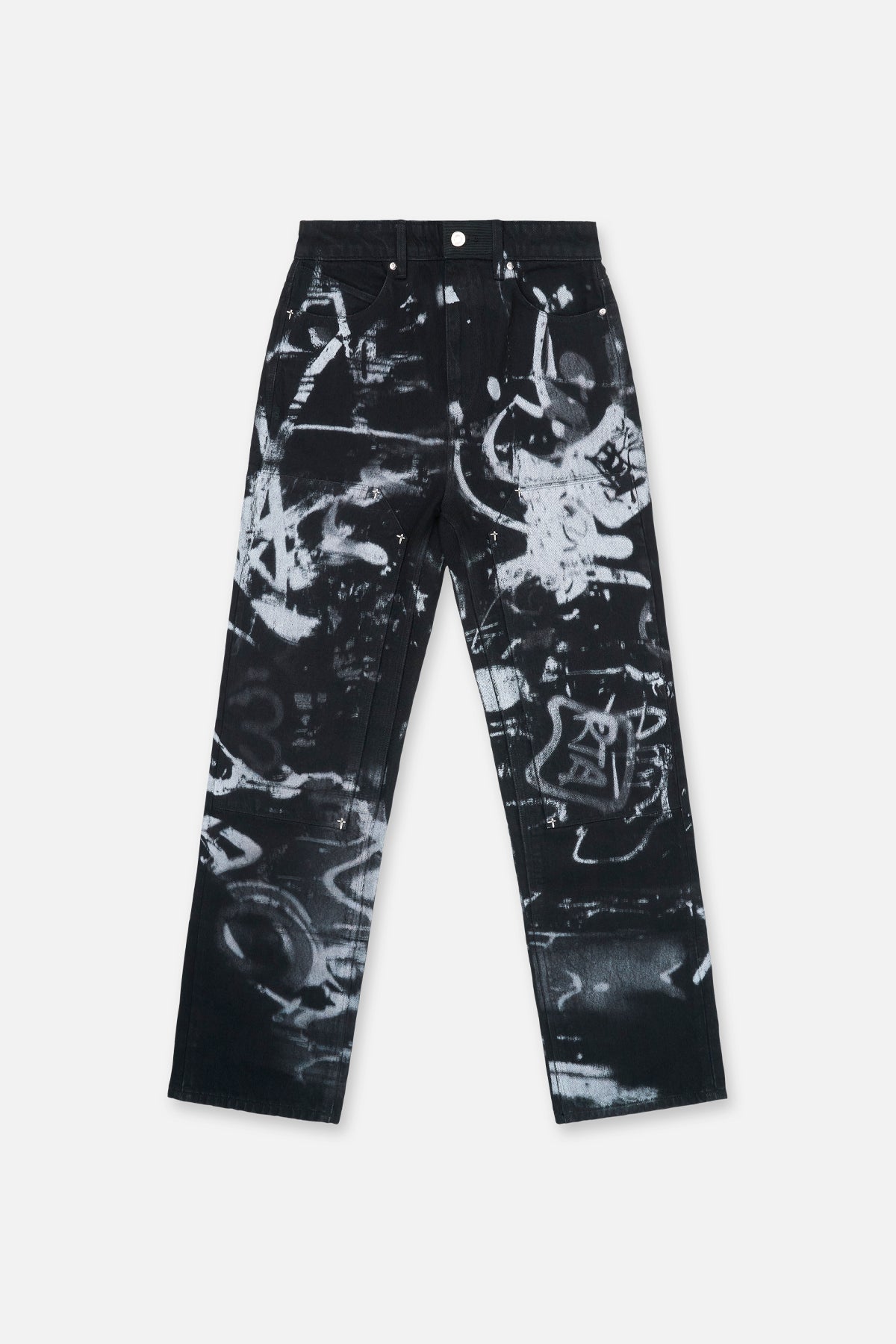 RICARDO SLIM FIT CAREPENTER JEAN | GRAFFITI GRAPHITE