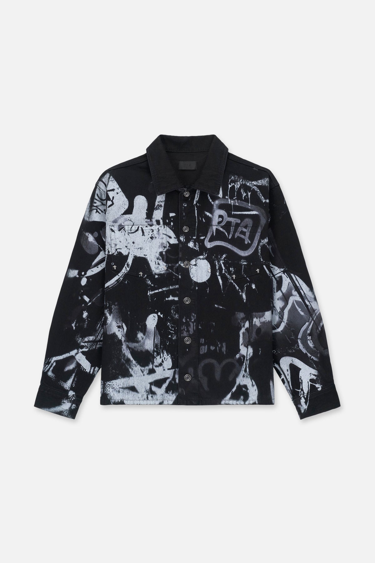   JEANS グラフィックジャケット Men's Graffiti Graphite Denim Jacket | RTA